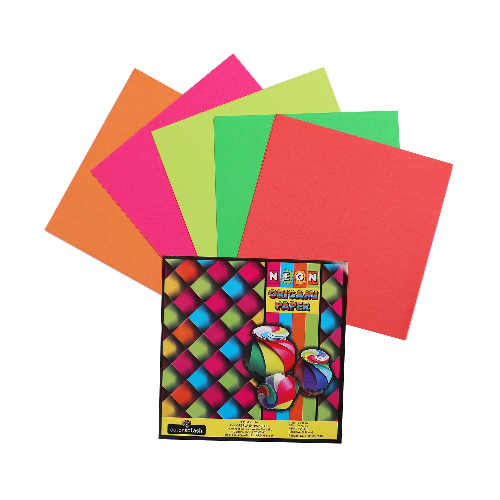 Origami Paper, Coloured Paper/craft Paper, 100 Sheets 15cm X 15cm, 10 Vivid  Colors For Arts And Crafts Projects